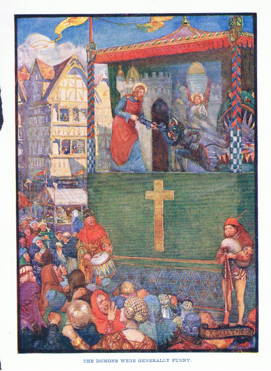 Dæmonerne var generelt sjove, fra engelsk litteratur pub.af T C & EC Jack, ca. 1920 af J. R. Skelton