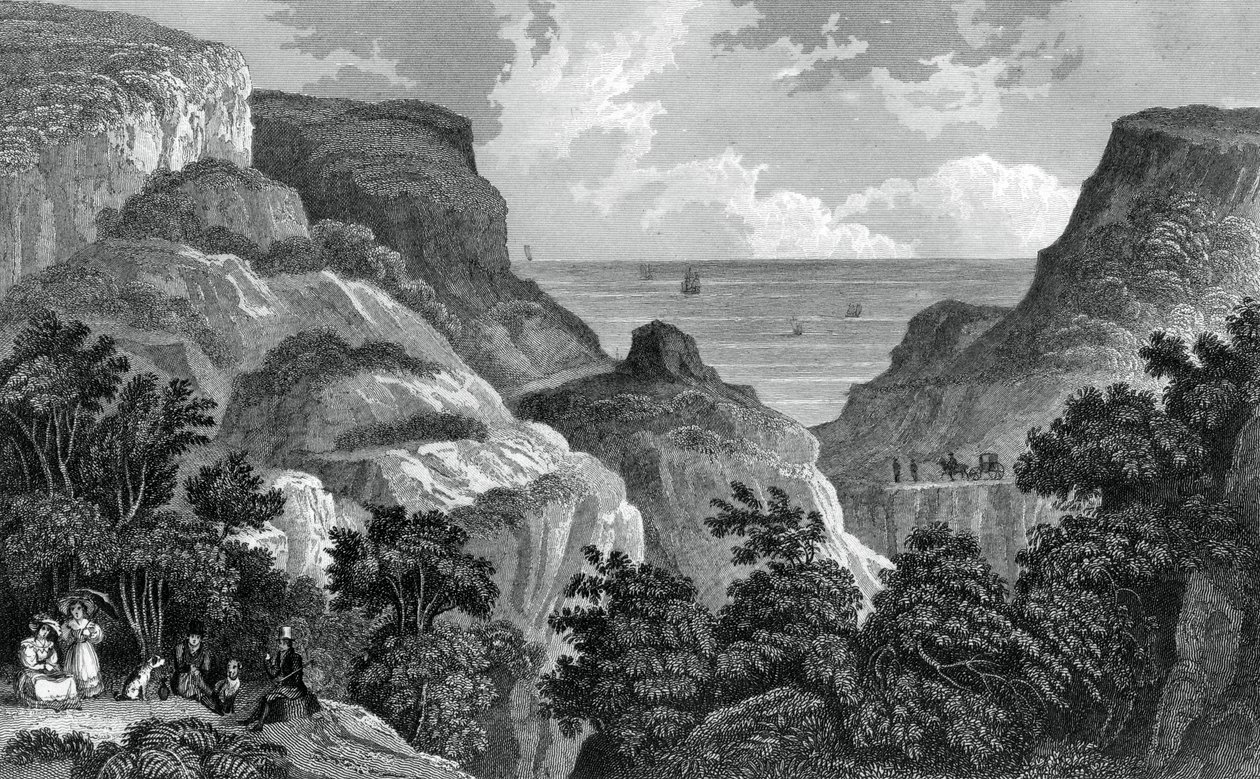 Danes Dyke, c1800-tallet. af J. Rogers