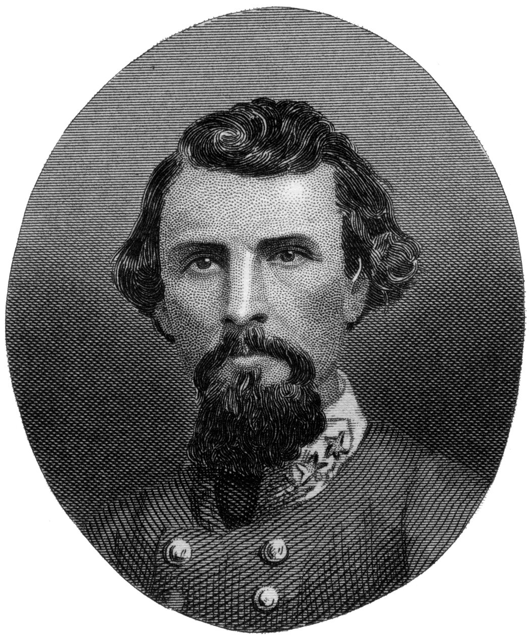 Nathan Bedford Forrest, konfødereret general, 1862-1867. af J. Rogers