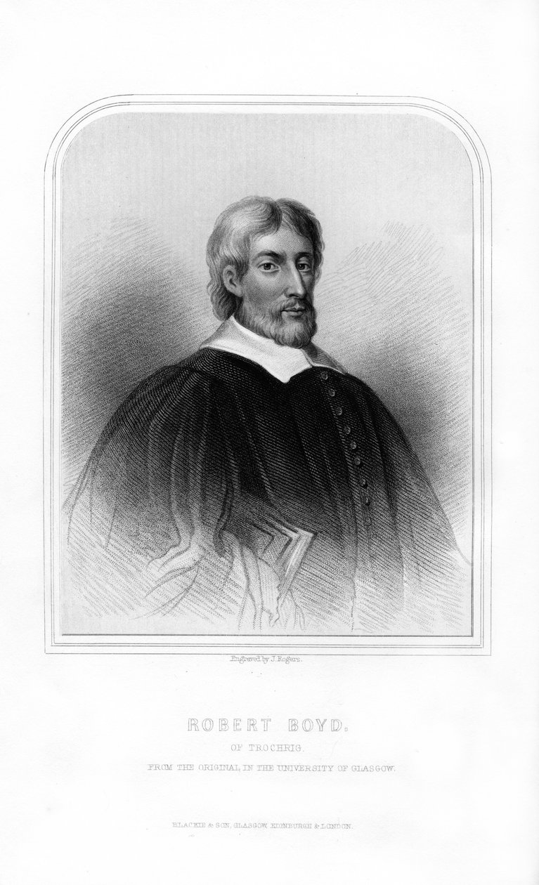 Robert Boyd af Trochrig, fremtrædende skotsk guddommelig, 1870. af J. Rogers