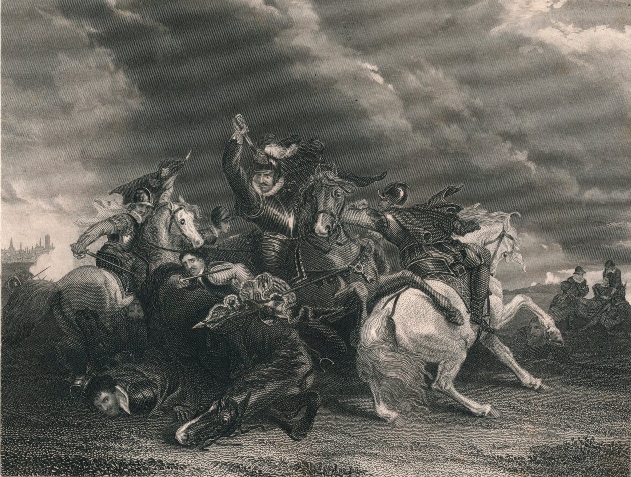 Sir William Russell ved slaget ved Zutphen, 1586, c1830