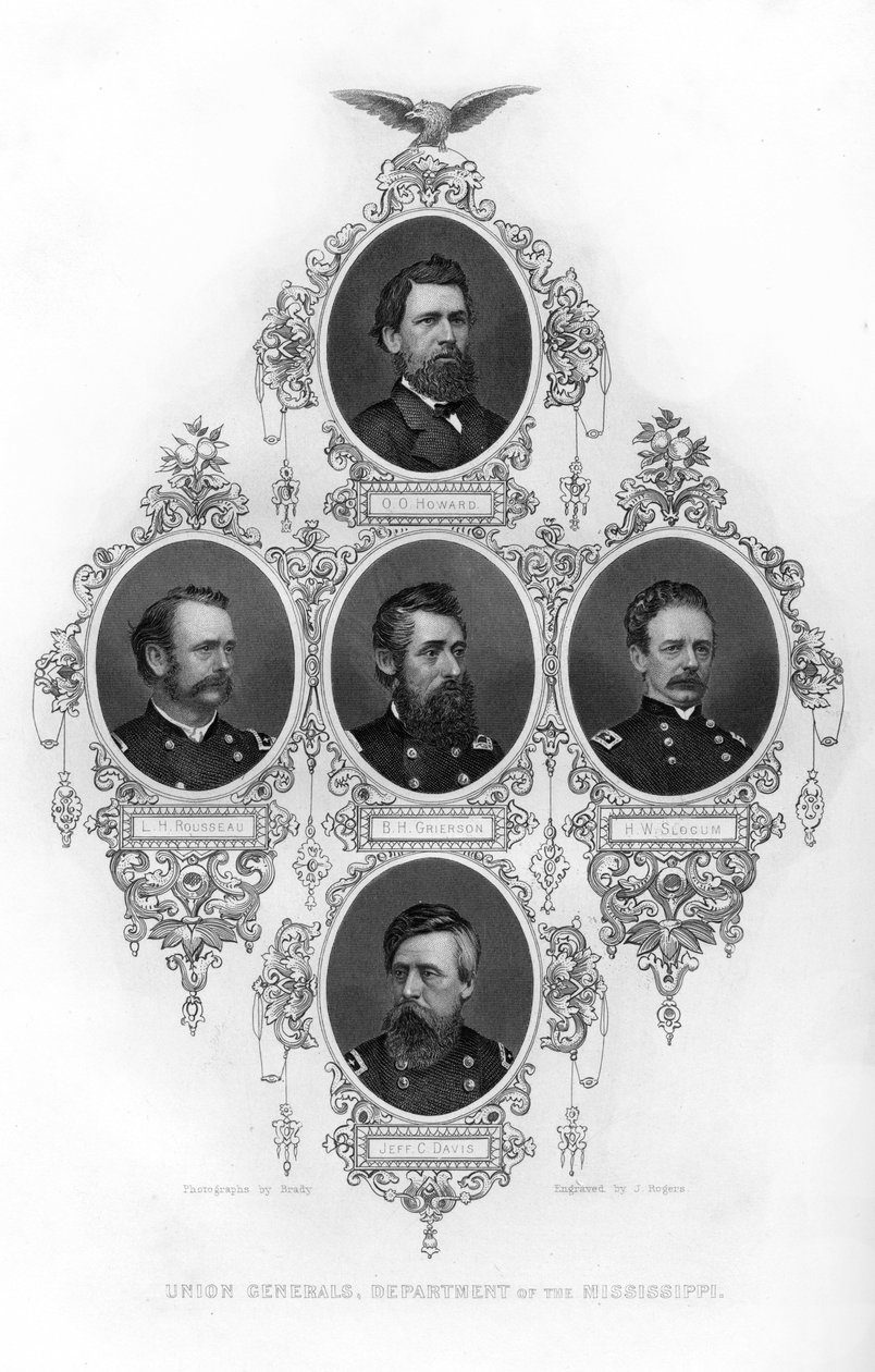 Unionsgeneraler fra Department of the Mississippi, amerikansk borgerkrig, 1862-1867. af J. Rogers
