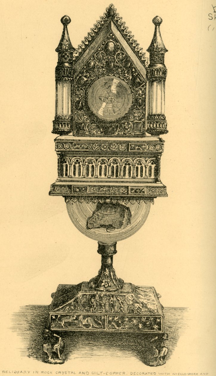 Relikvieskrin, begyndelsen af det 13. århundrede, 1881. af J. S. Goepel