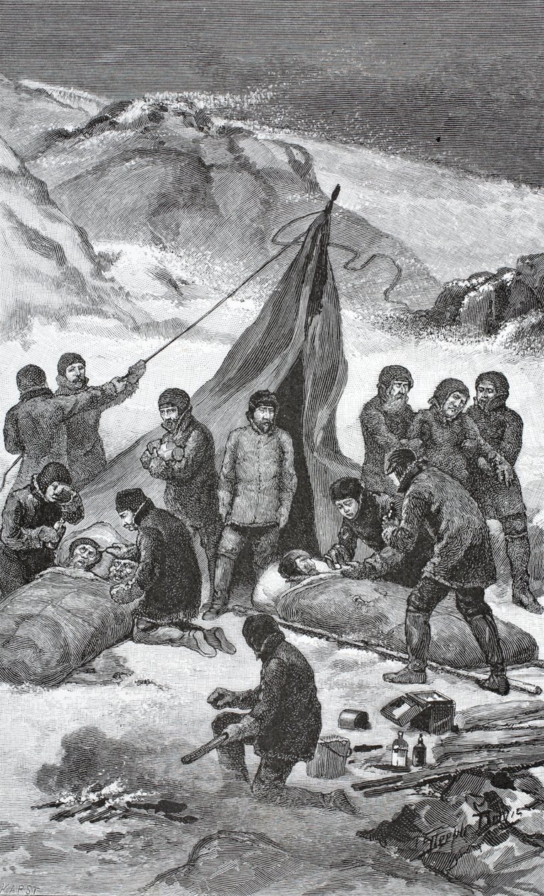 Redningen, 23. juni 1884, pub. London 1886 af J. Steeple Davis