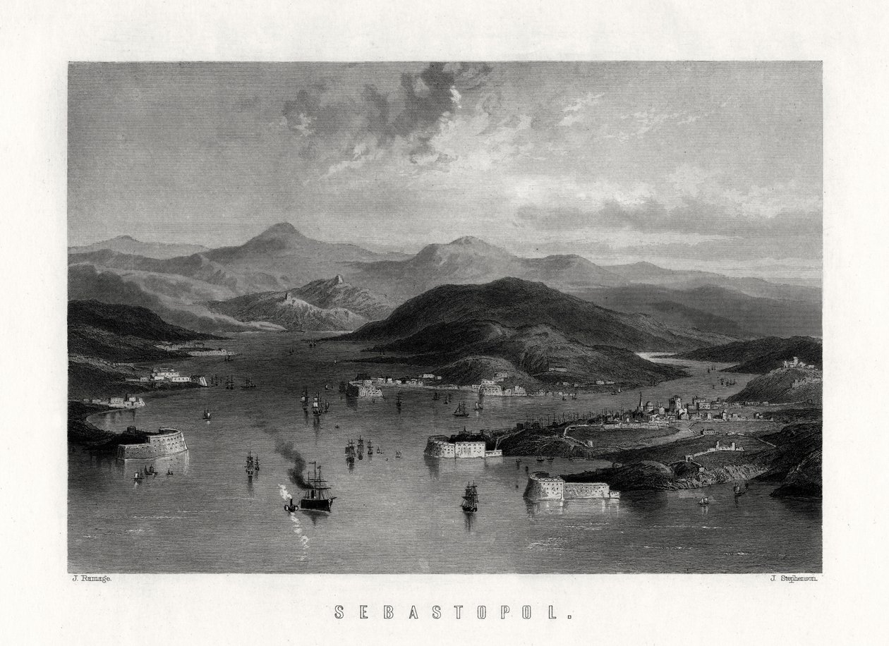 Sebastopol, Ukraine, 1800-tallet af J. Stephenson