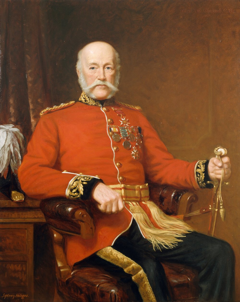 General Joseph Edwin Thackwell CB (1813-1900) 1894 af J. Sydney Willis Hodges