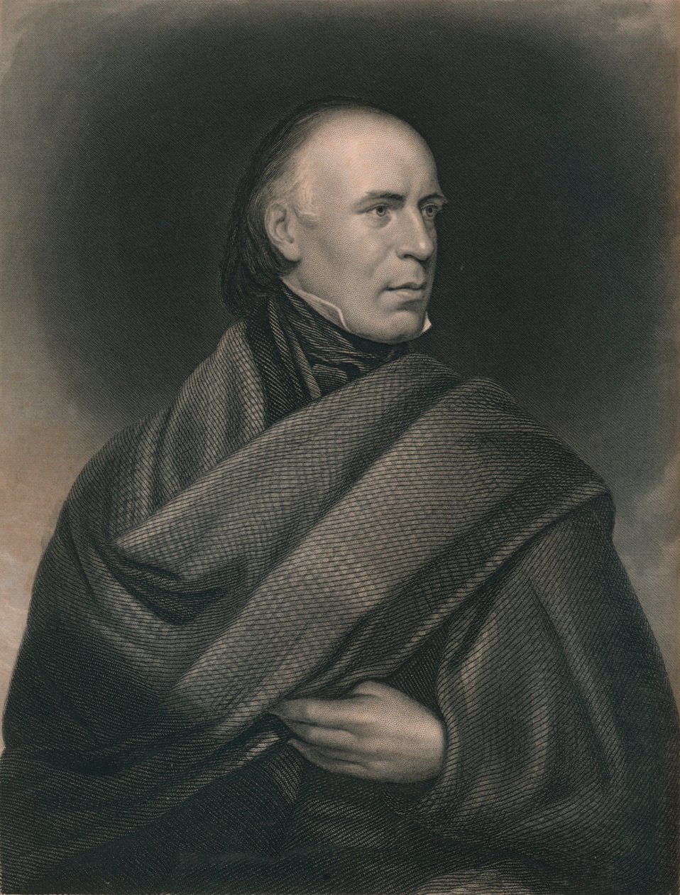 Allan Cunningham 1784-1842, skotsk digter og forfatter, 1840 af J. Thomson