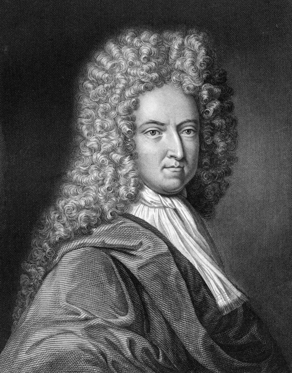 Daniel Defoe, engelsk forfatter og journalist, 1836. af J. Thomson