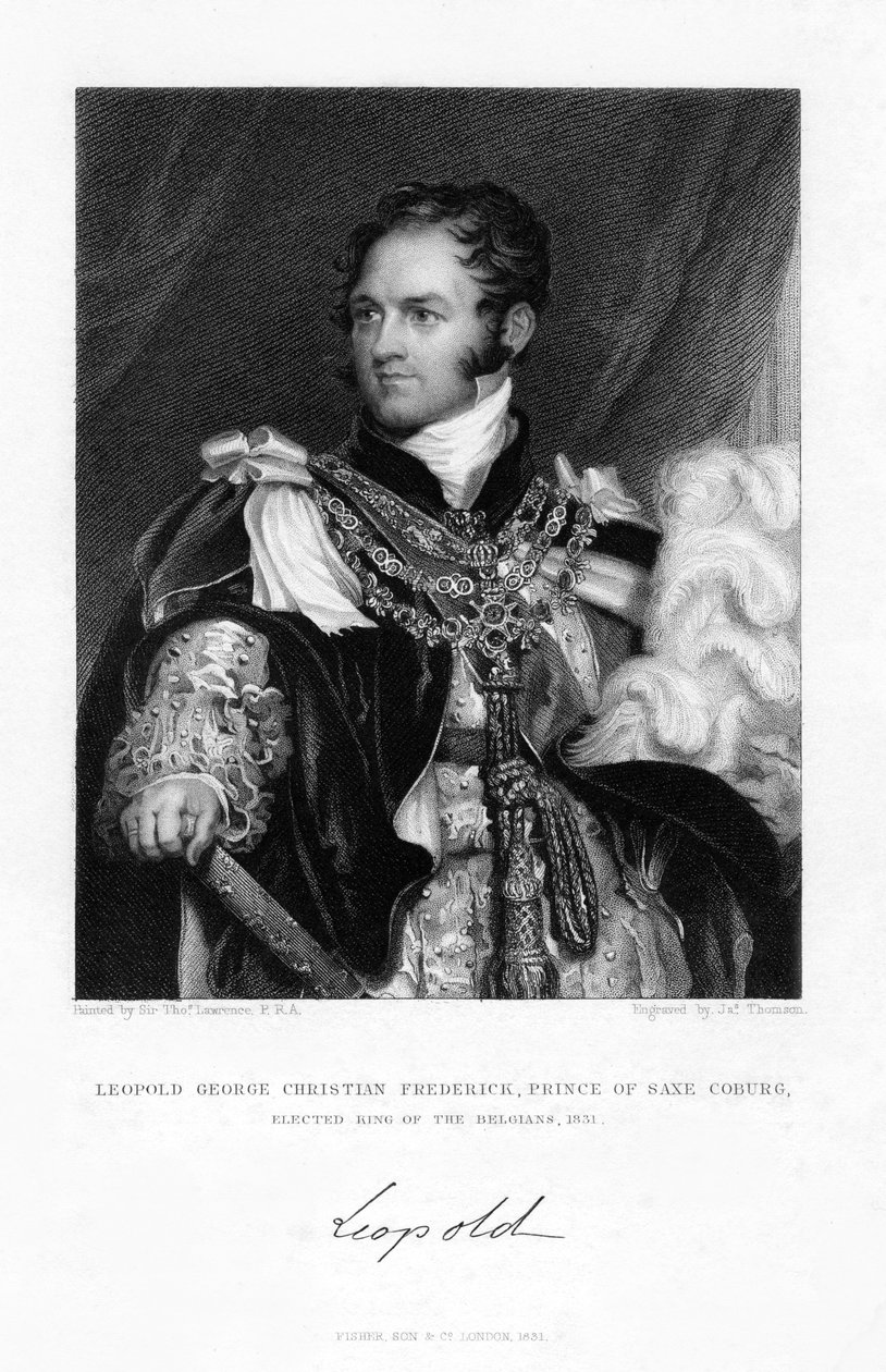 Leopold af Sachsen-Coburg og Gotha, 1831. af J. Thomson