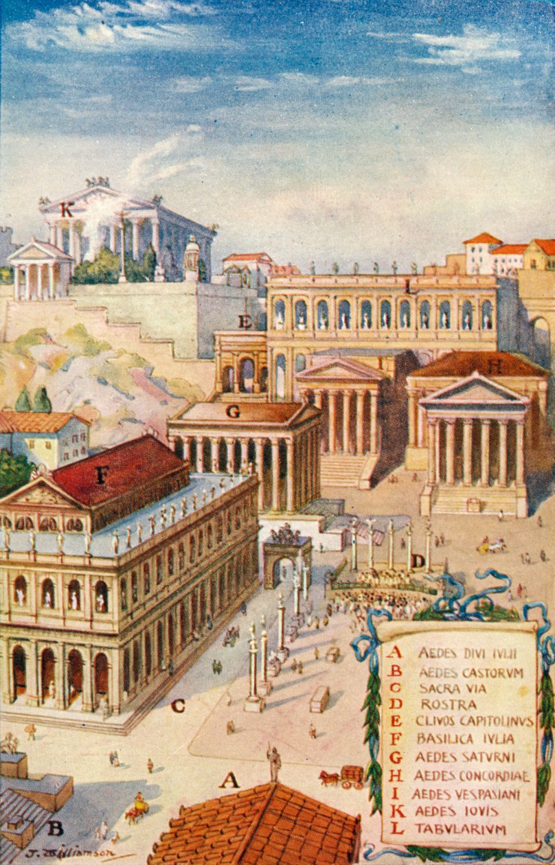 Det romerske imperium - Forum Romanum (print) af J. Williamson
