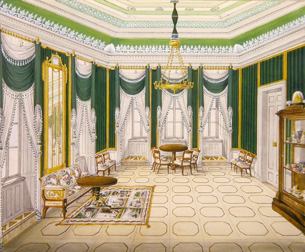 Indvendig tegnestue i Schloss Ballenstedt, Sachsen-Anhalt af J. Willing