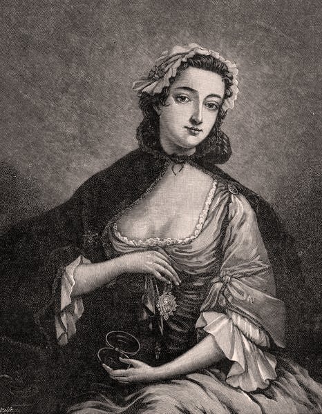 Portræt af Flora Macdonald (1722-90) af J after Markluin
