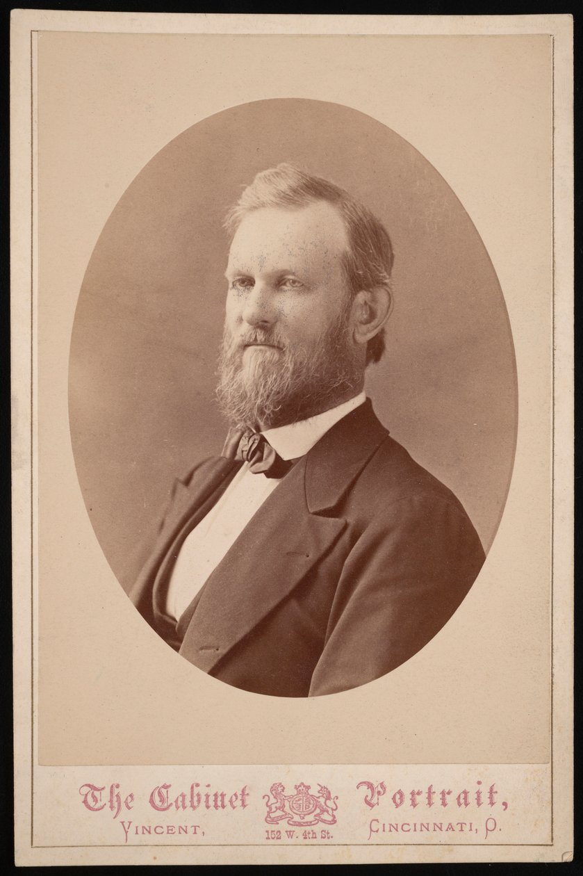 Portræt af J.H. White, mellem 1874 og 1881. af J and W Vincent