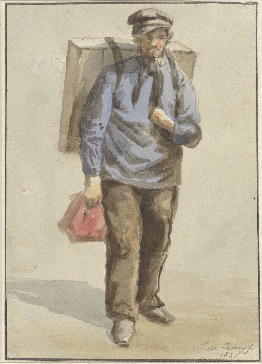 Portræt af Gerrit van Schoorl af J. de Kruyff