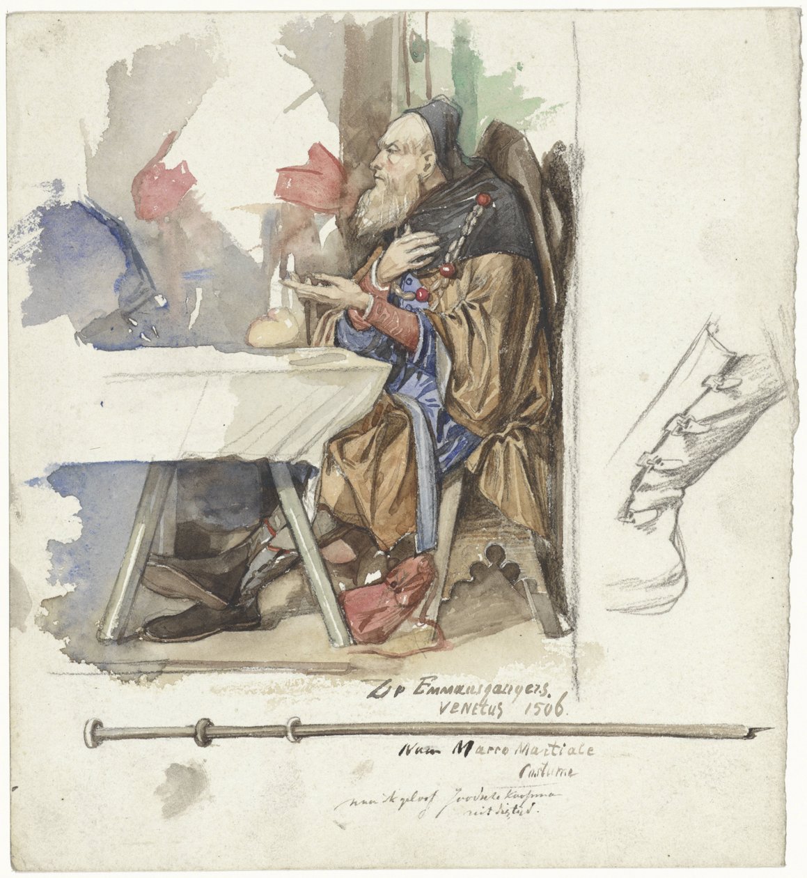 Detalje af nadveren i Emmaus af Jac van Looij