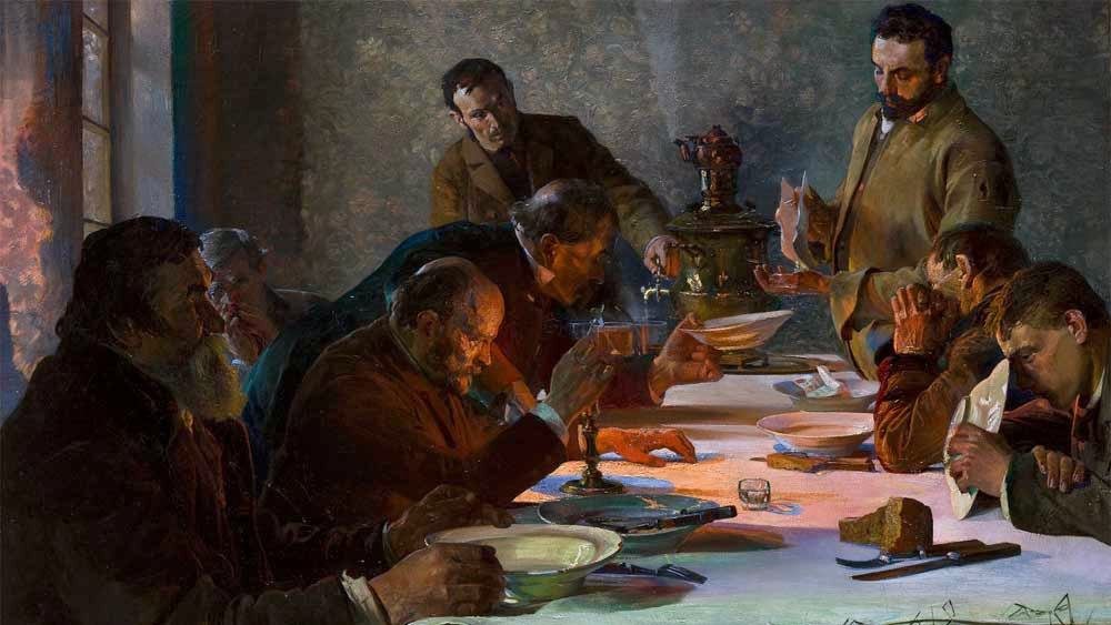 Juleaften i Sibirien.nPolski: Juleaften i Sibirien.n af Jacek Malczewski