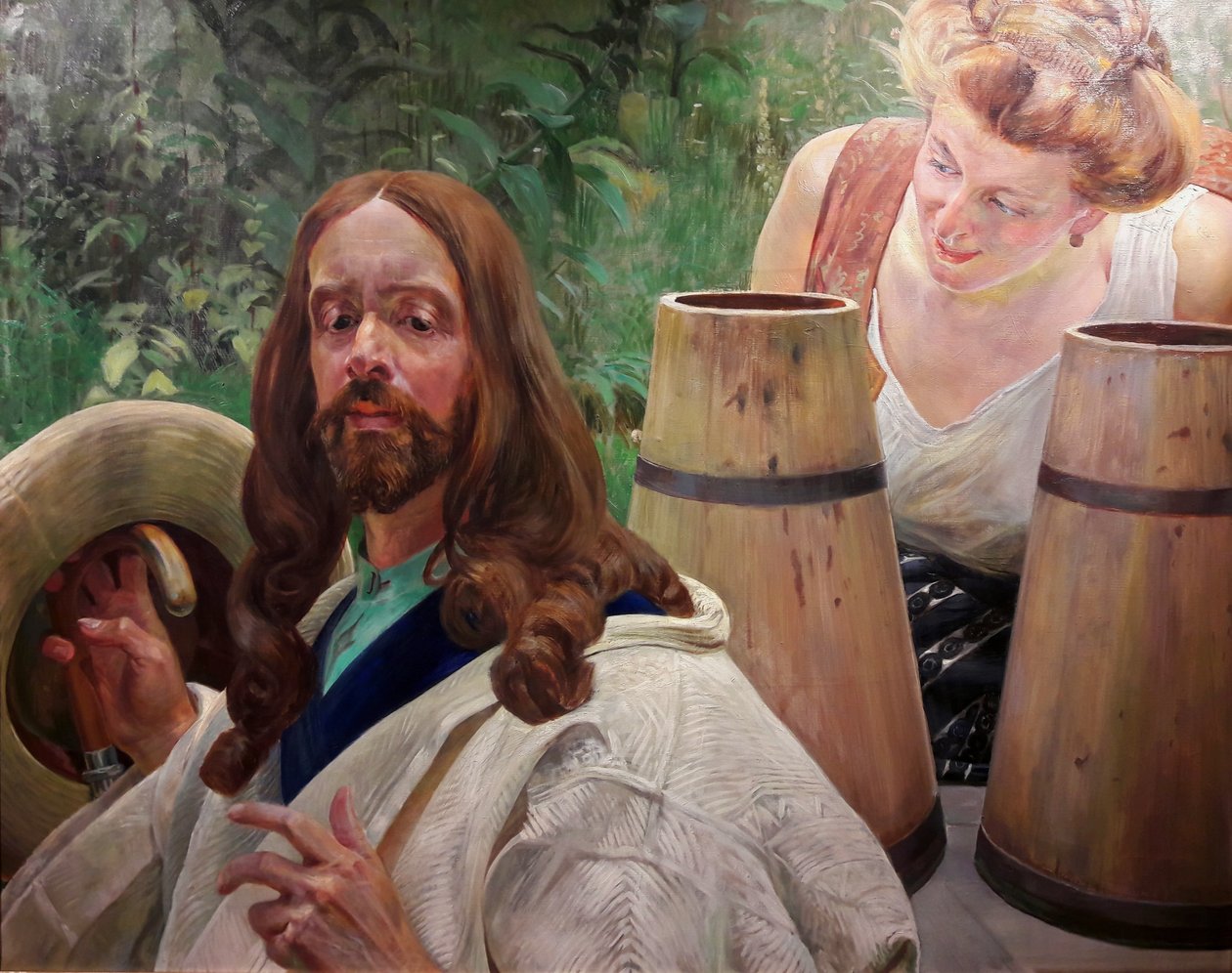 Kristus og den samaritanske kvinde af Jacek Malczewski