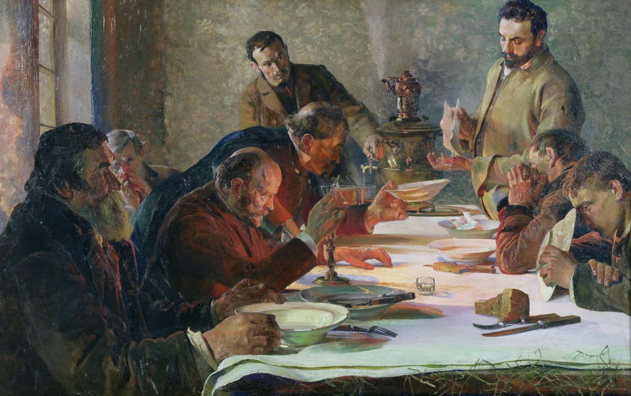 Juleaften i Sibirien, 1892 af Jacek Malczewski