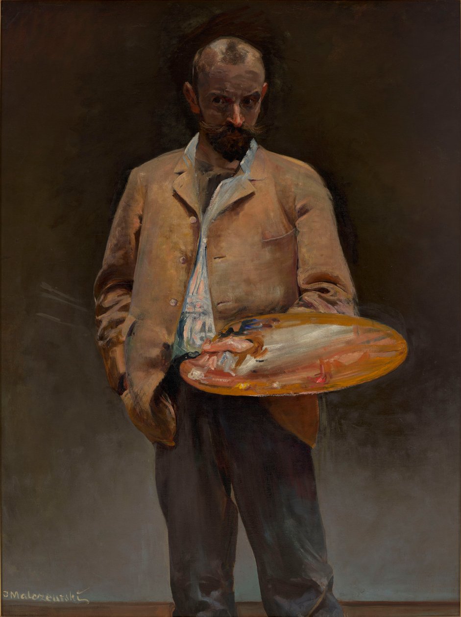 Kunstnerens selvportræt med palet af Jacek Malczewski
