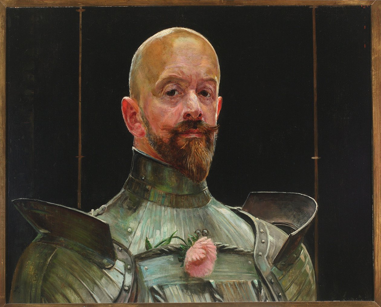 Selvportræt i rustning af Jacek Malczewski