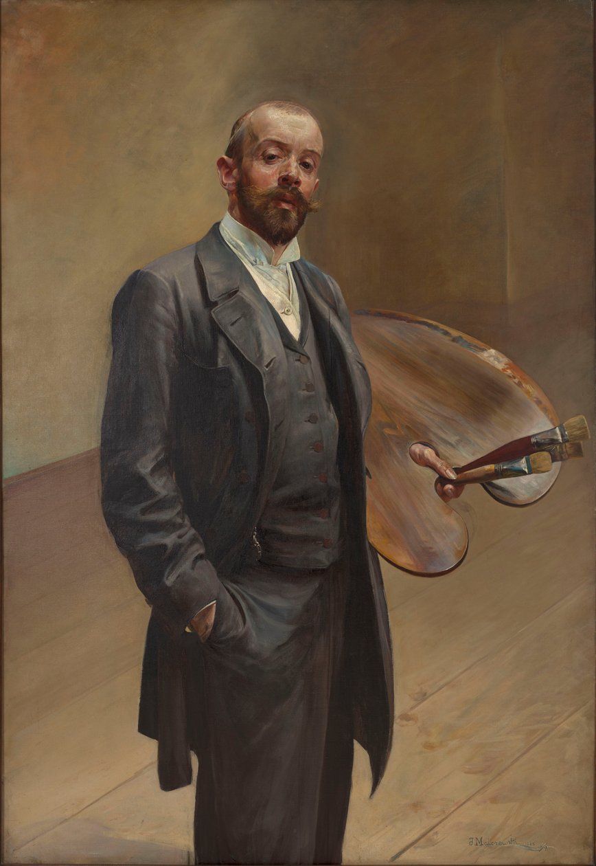 Selvportræt med palet af Jacek Malczewski
