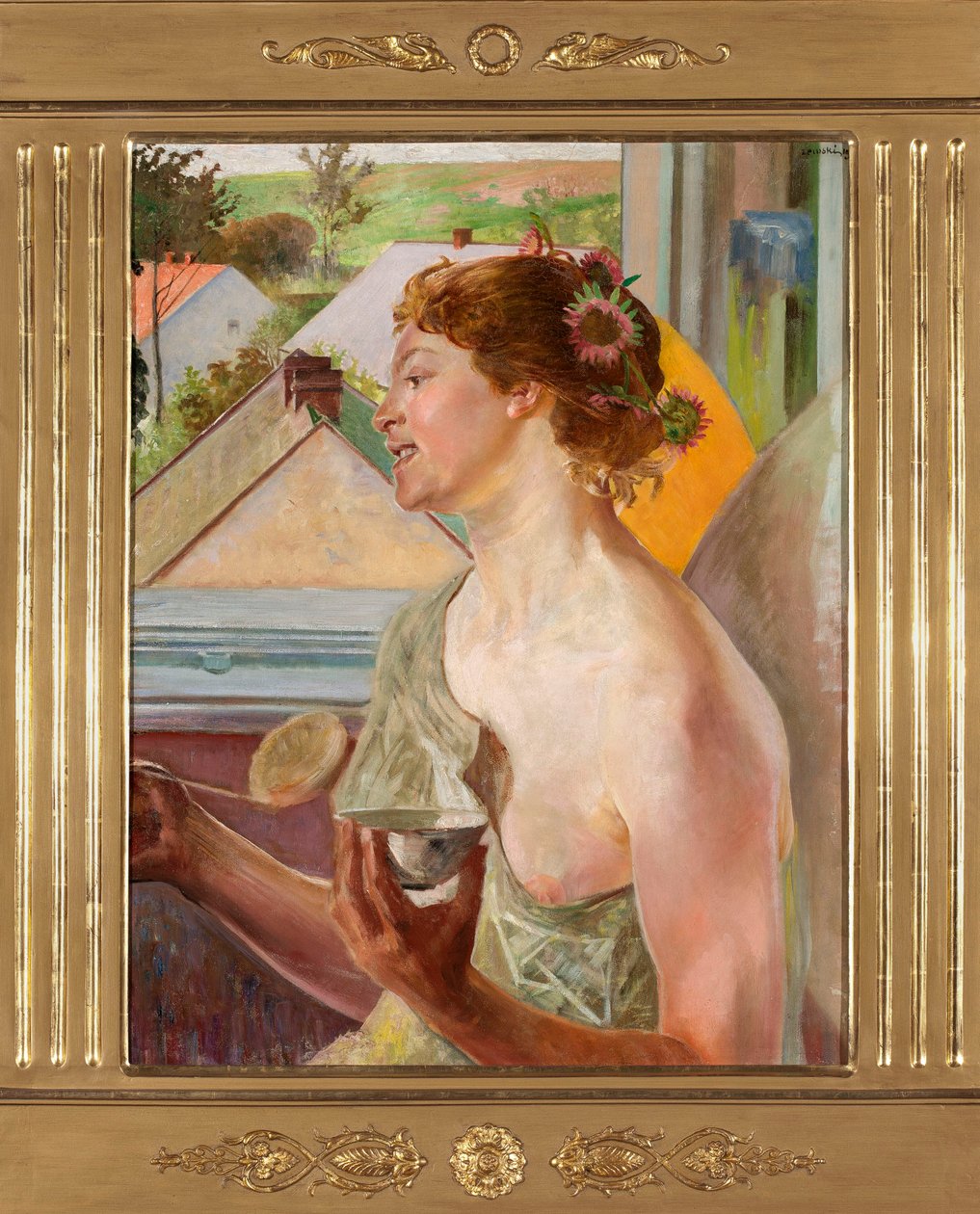 Sæbebobler (Kvinde med en skål) af Jacek Malczewski