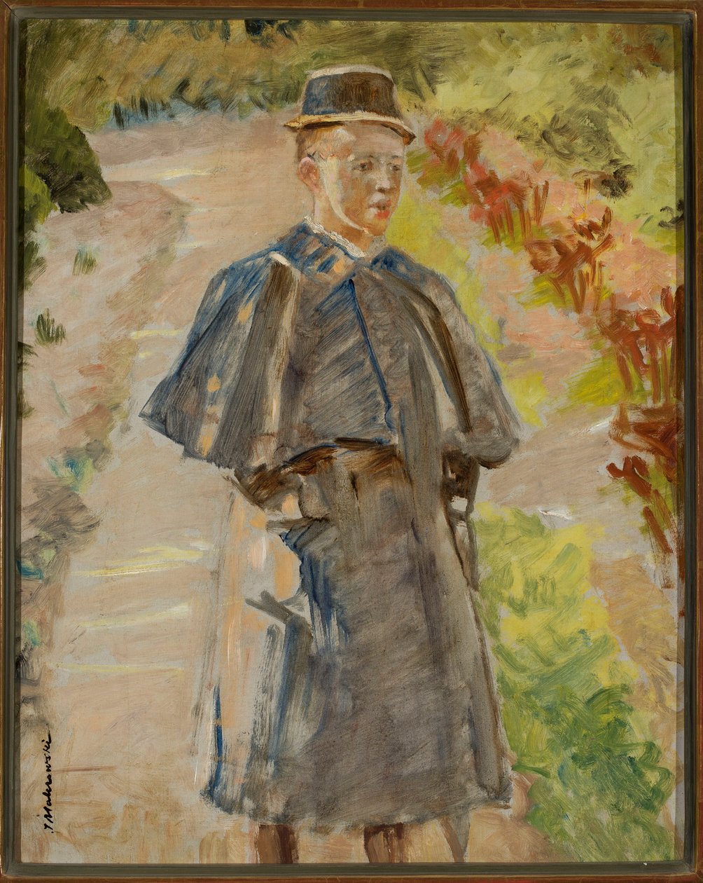 Dreng i haven, skitse (Rafał, kunstnerens søn) af Jacek Malczewski