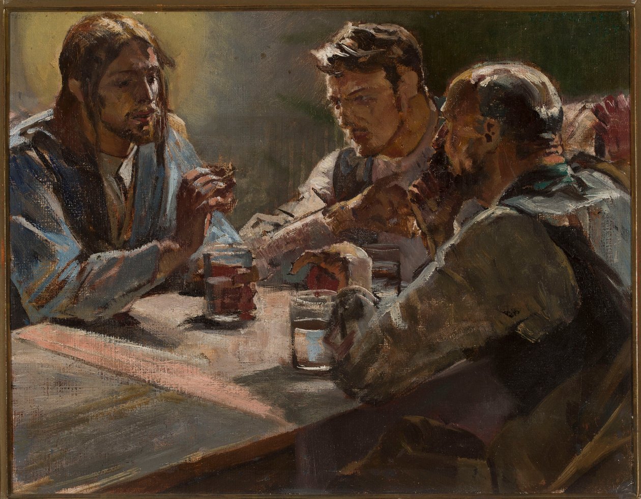 Kristus i Emmaus af Jacek Malczewski