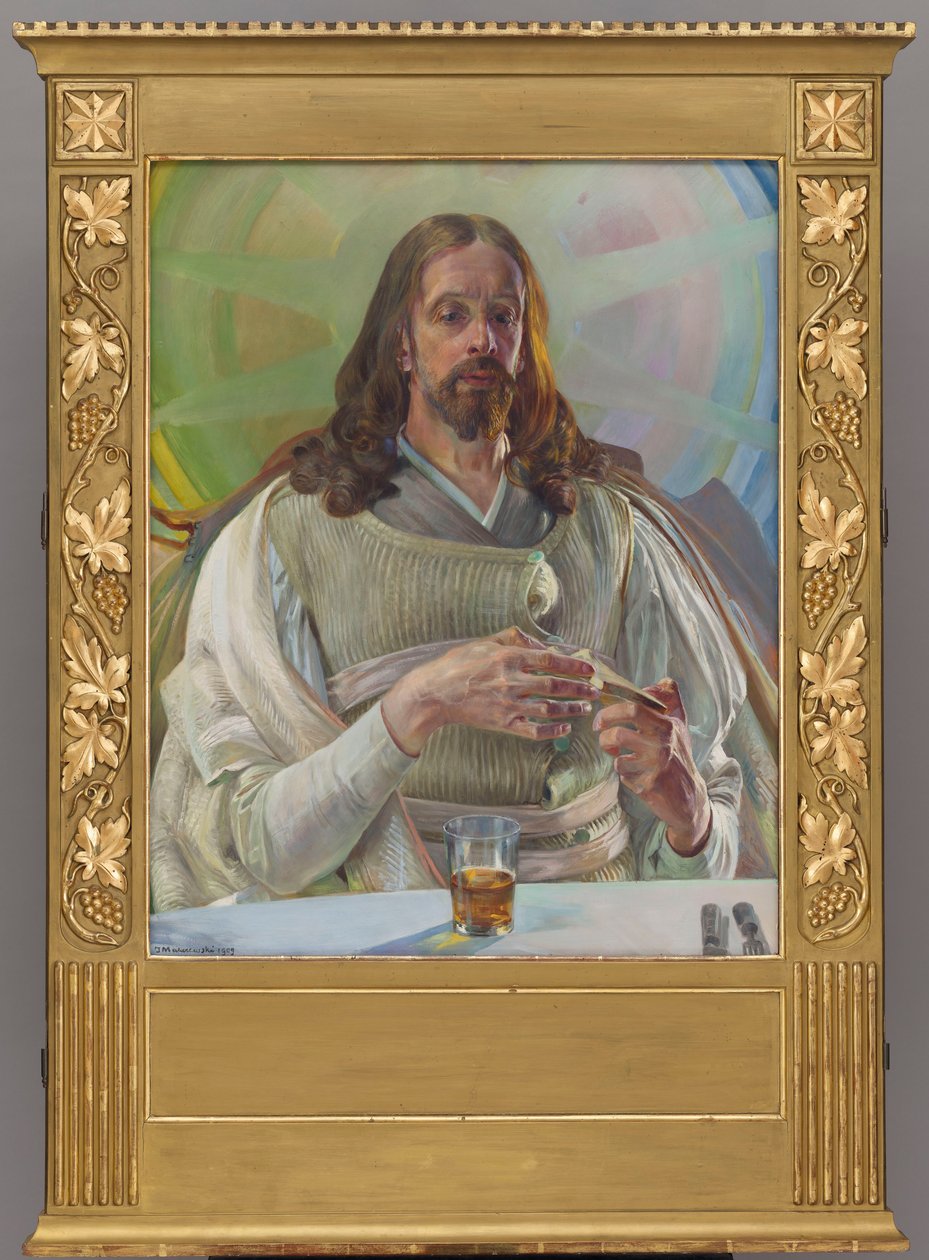 Kristus i Emmaus - midterdel af en triptykon af Jacek Malczewski