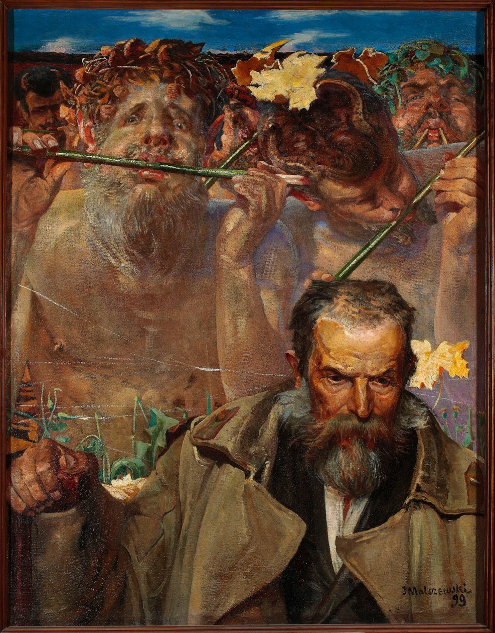 En sangs historie - Portræt af Adam Asnyk af Jacek Malczewski