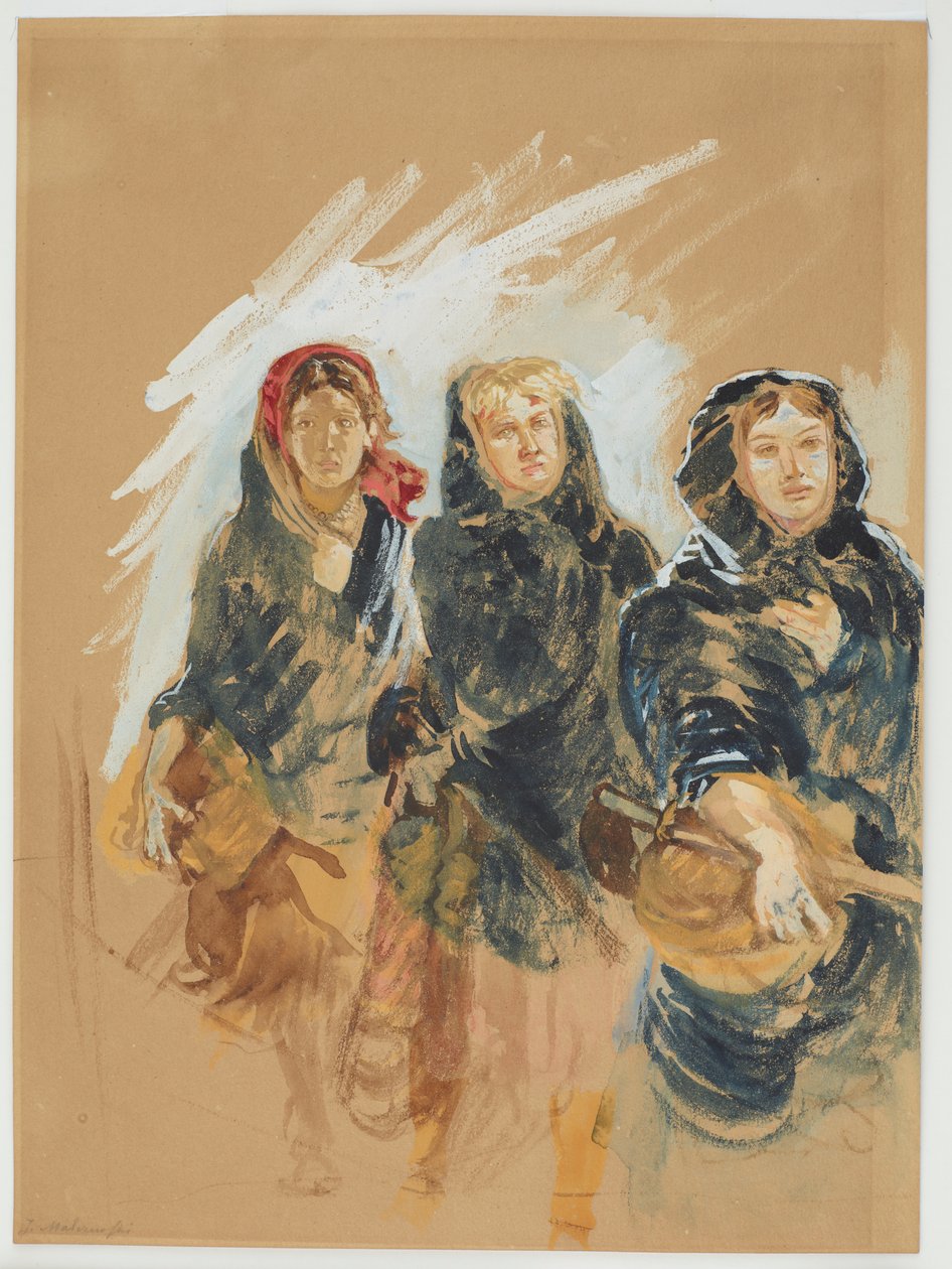 Landsbypiger af Jacek Malczewski