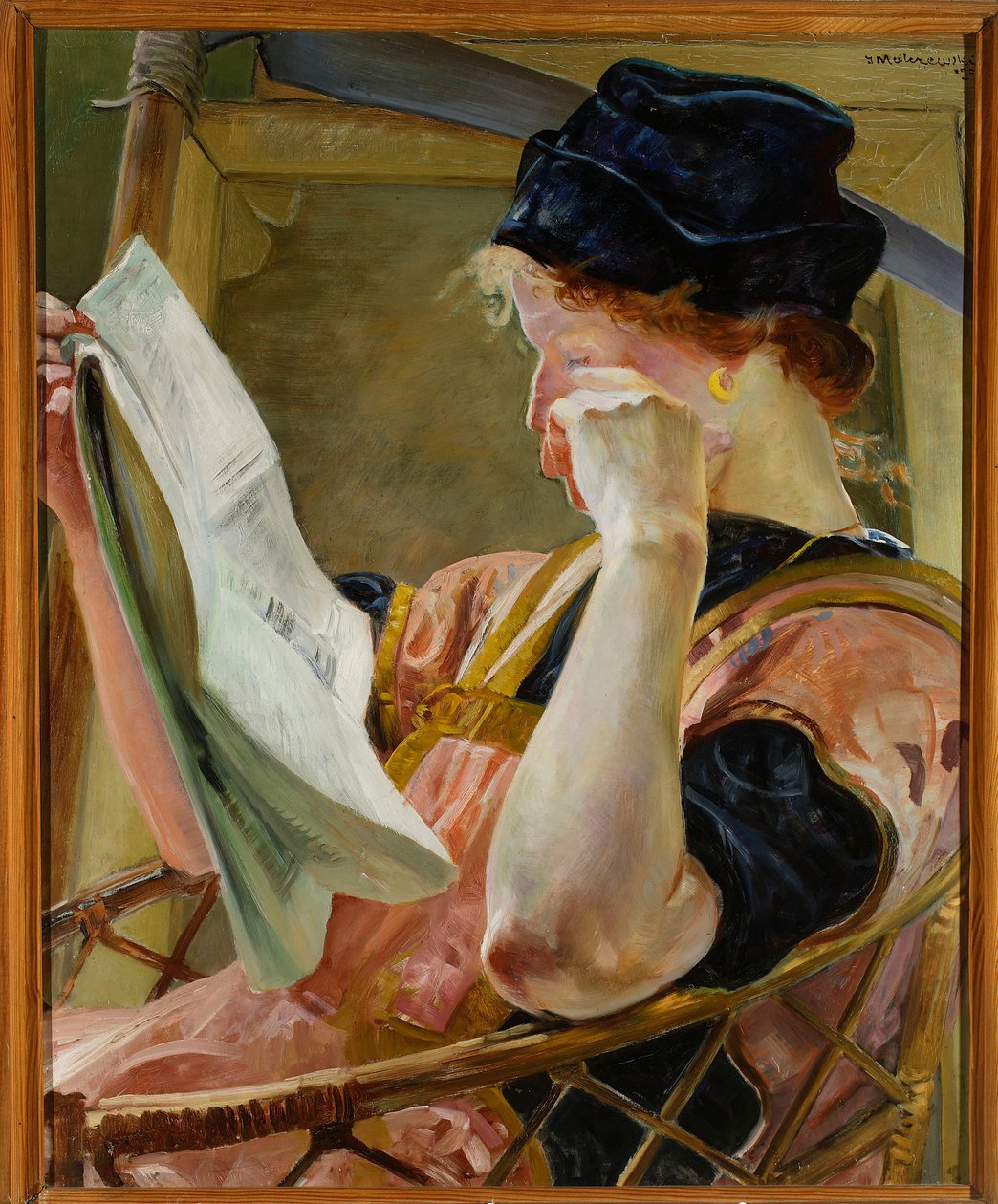 Kvindelig model af Jacek Malczewski