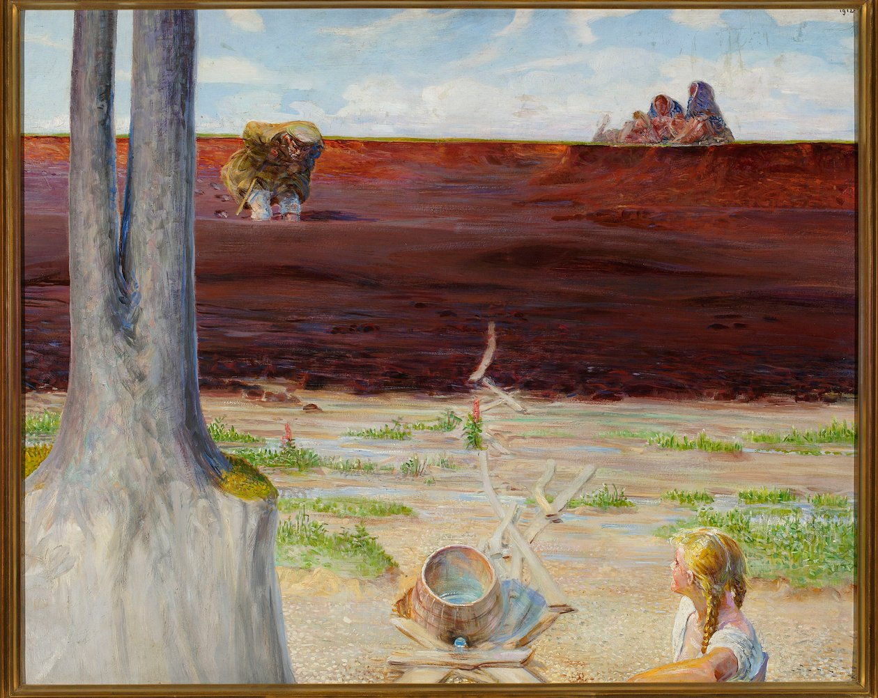 Mit liv - venstre del af triptykonet af Jacek Malczewski