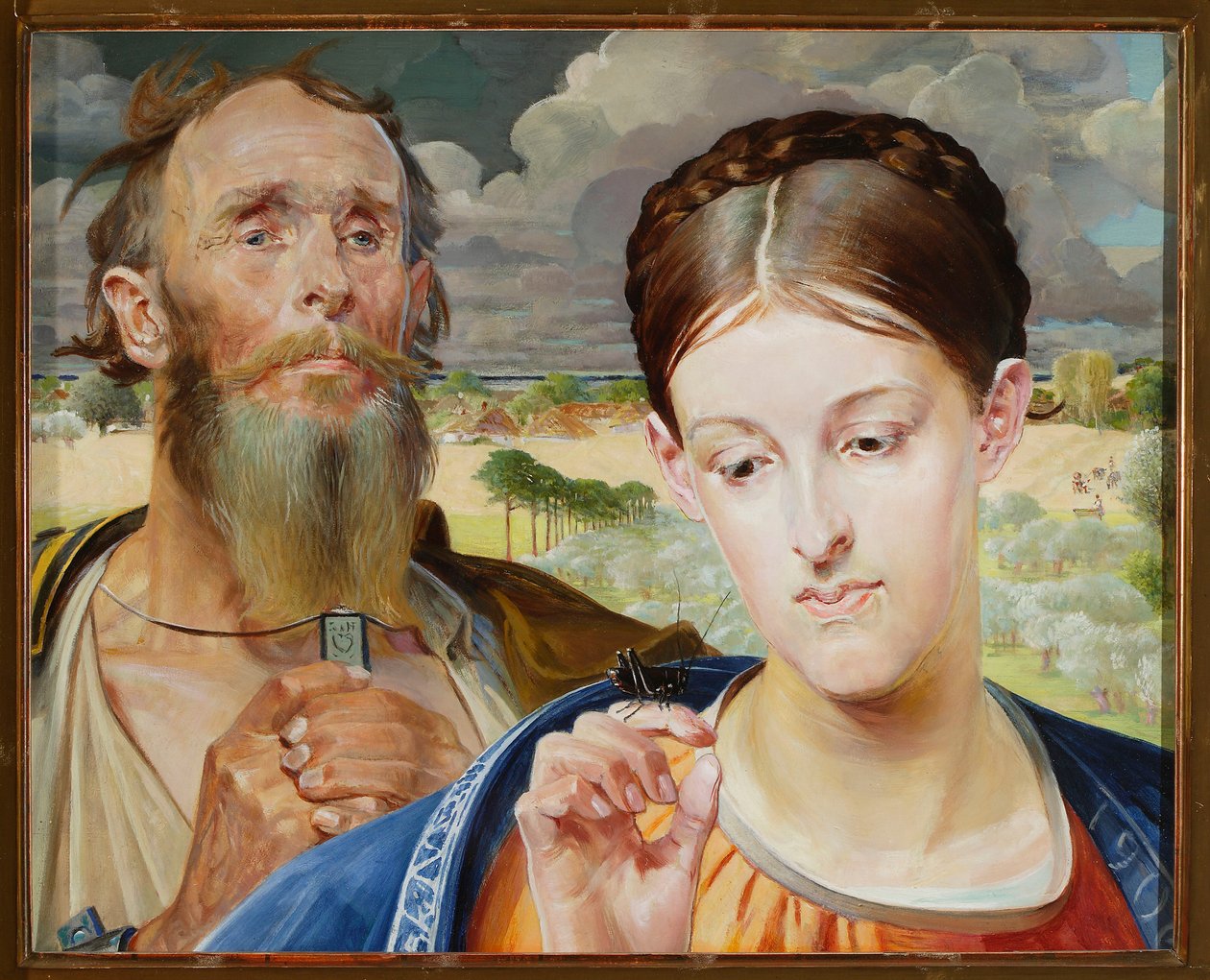 Musik - triptykonets venstre fløj af Jacek Malczewski