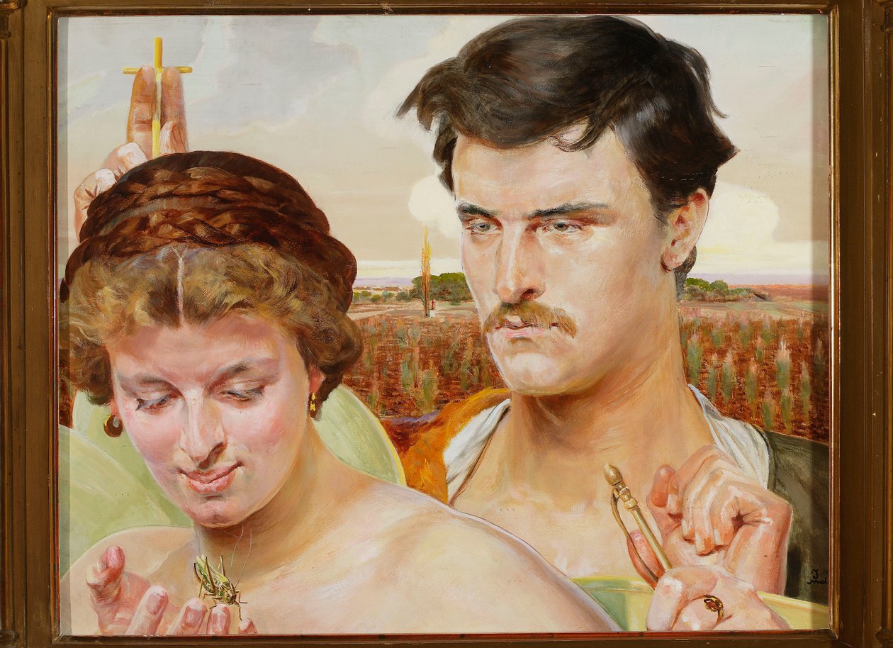 Musik - højre del af triptykonet af Jacek Malczewski
