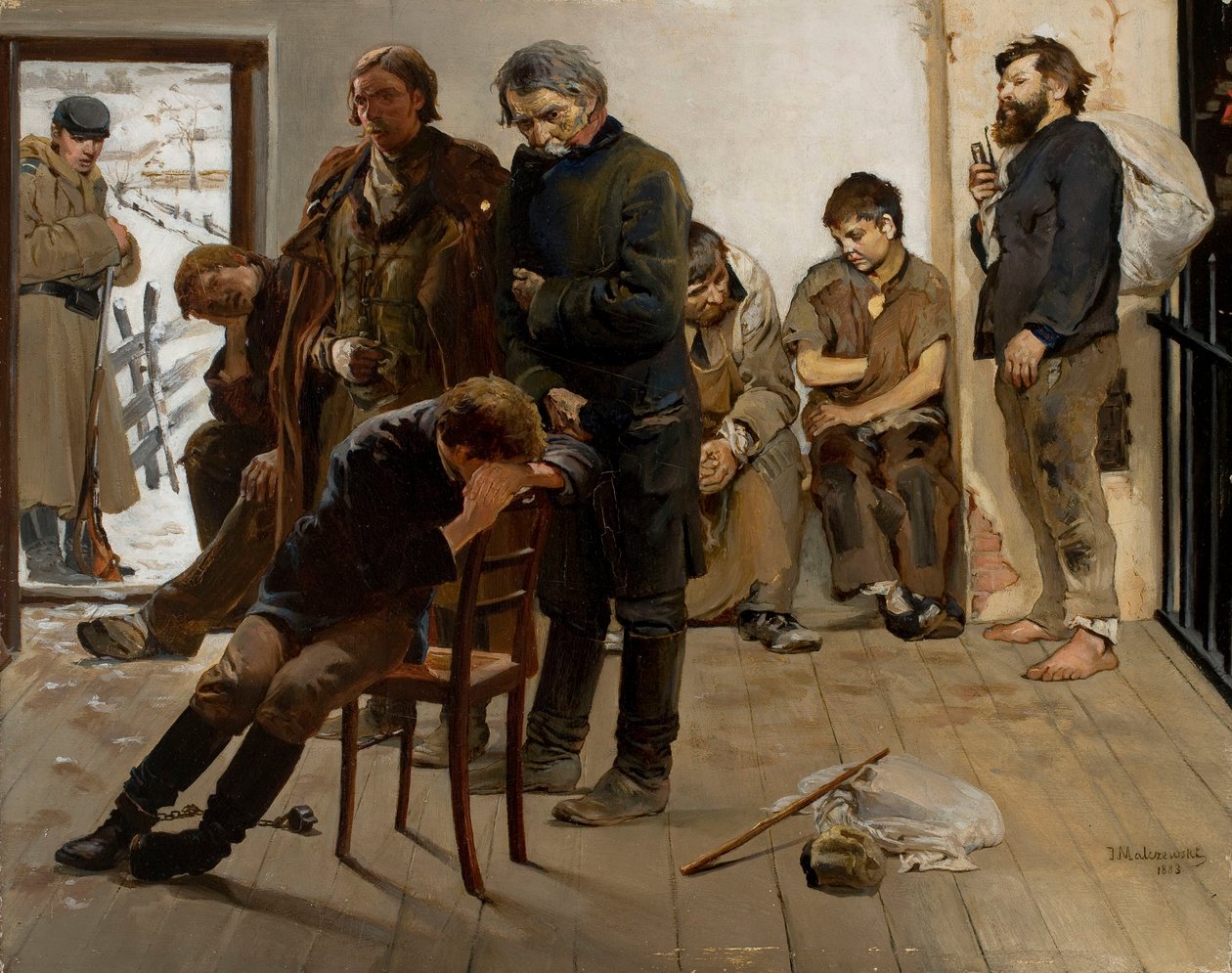På fangetransporten (Fanger) af Jacek Malczewski