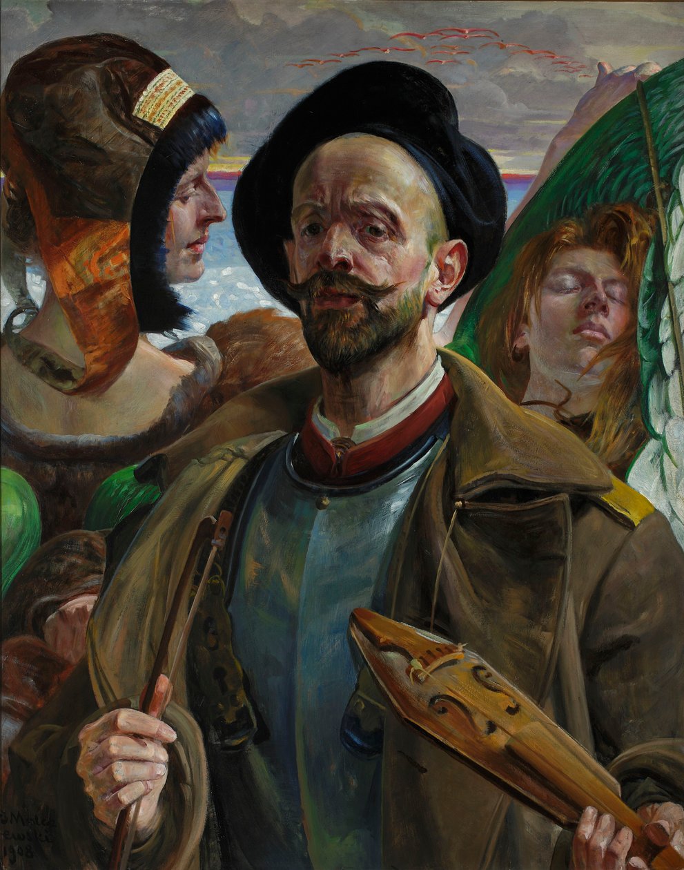 På én streng – Selvportræt af Jacek Malczewski