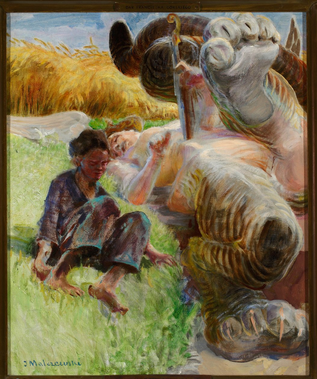 Hyrde og harpy af Jacek Malczewski