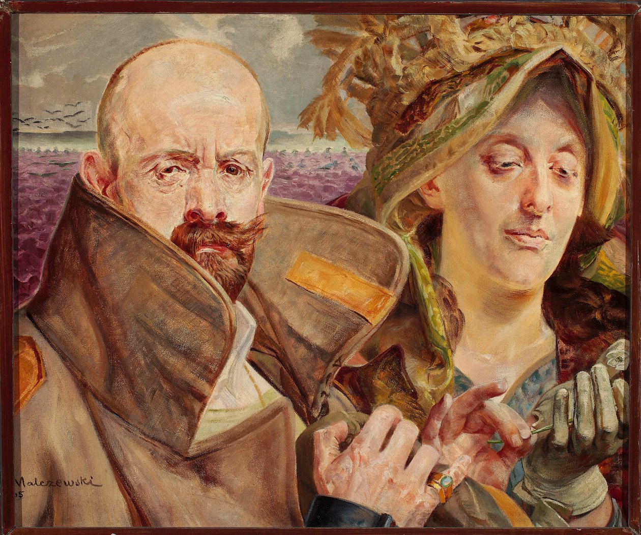 Kodriver - Selvportræt med hustru af Jacek Malczewski