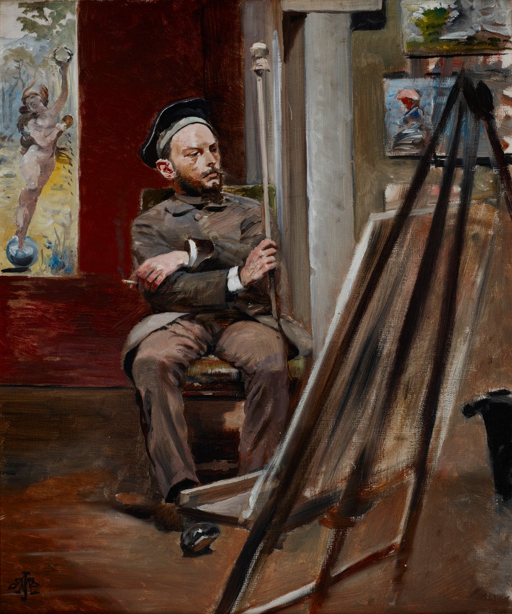 Portræt af Stanisław Tondos, ca. 1902 (olie på lærred) af Jacek Malczewski