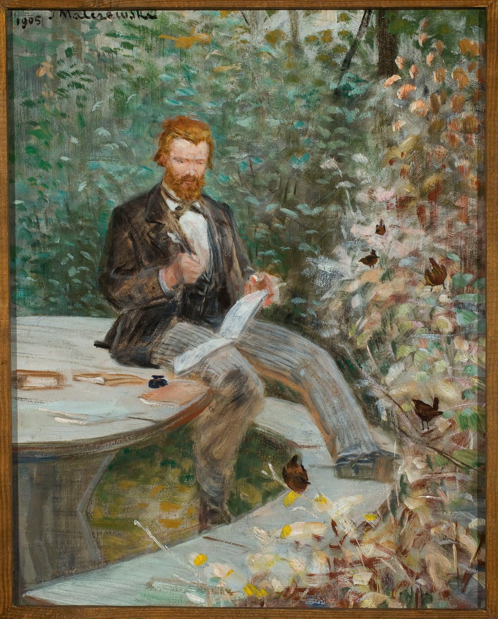 Portræt af Adolf Dygasiński af Jacek Malczewski