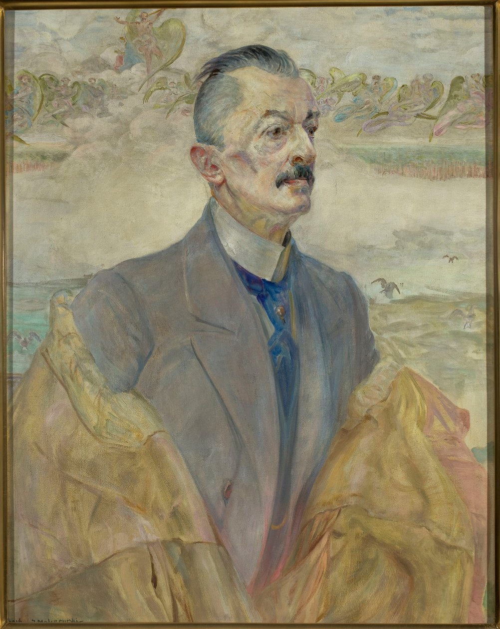 Portræt af historikeren August Sokołowski af Jacek Malczewski