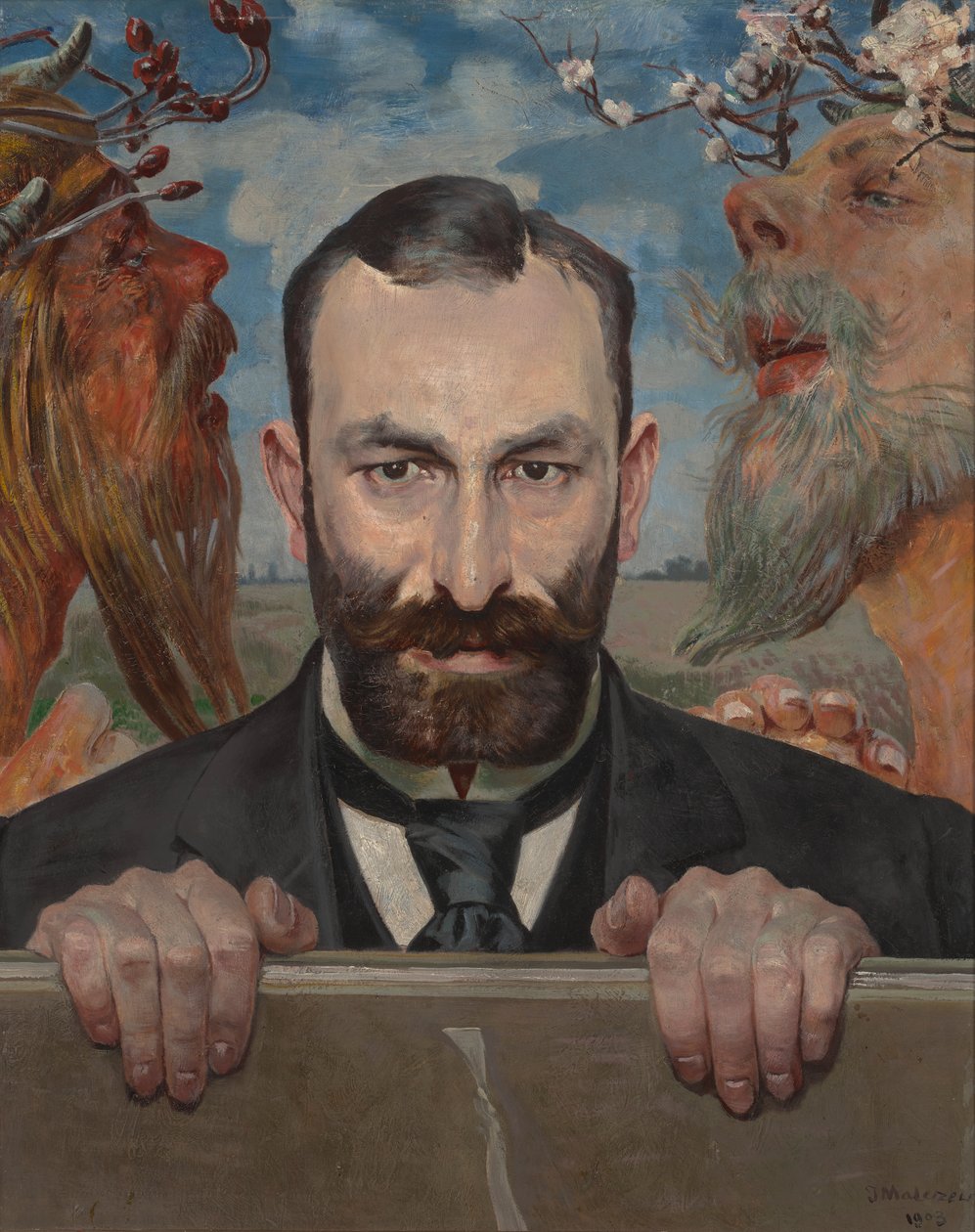 Portræt af Feliks Jasieński af Jacek Malczewski