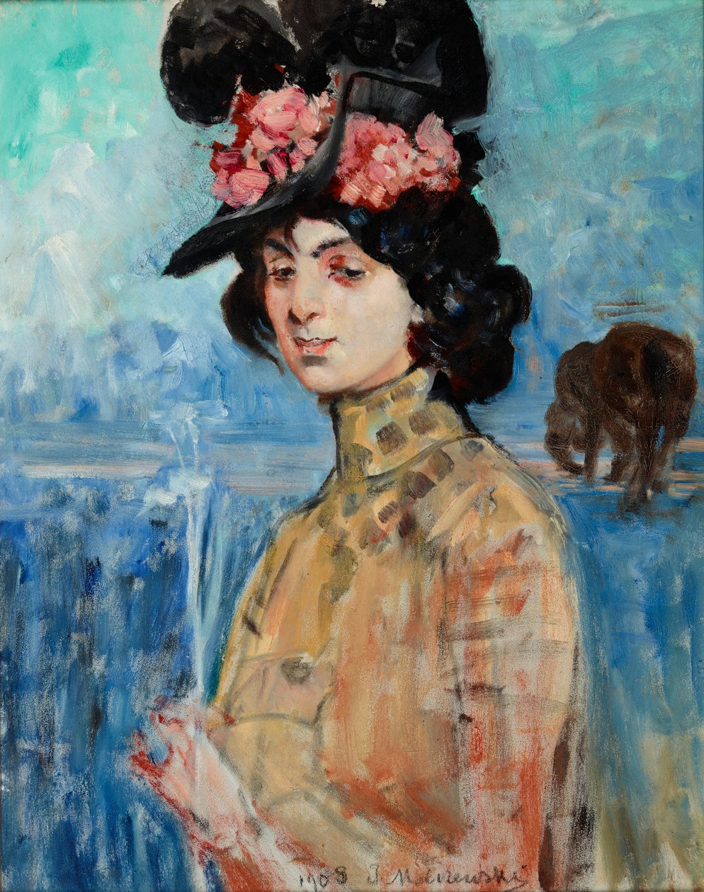Portræt af Zofia Atteslander af Jacek Malczewski