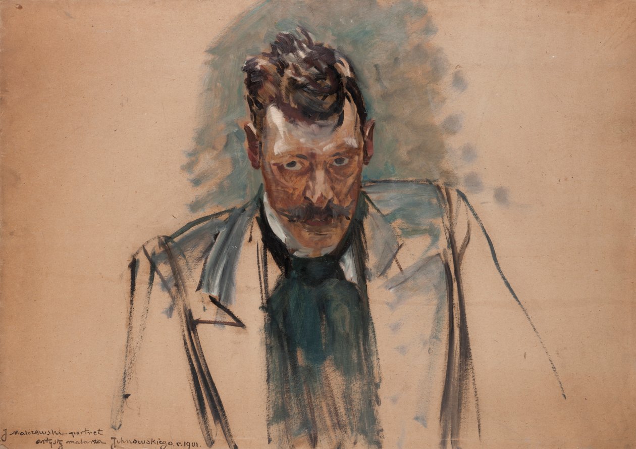 Portræt af maleren Ichnowski af Jacek Malczewski