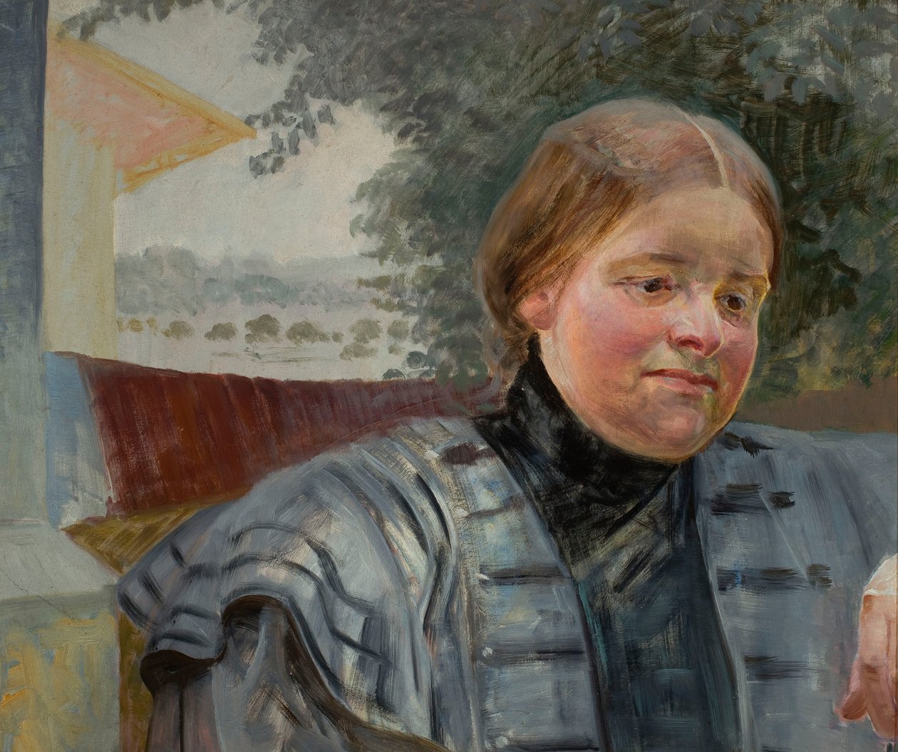 Portræt af søsteren Helena af Jacek Malczewski