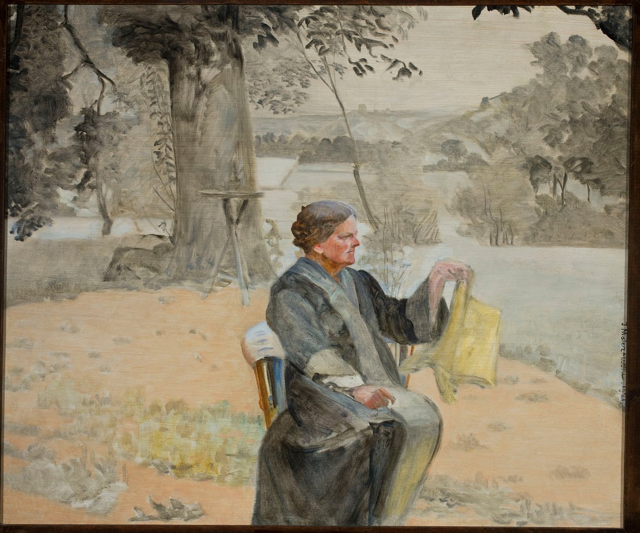 Portræt af søster Helena i haven af Jacek Malczewski