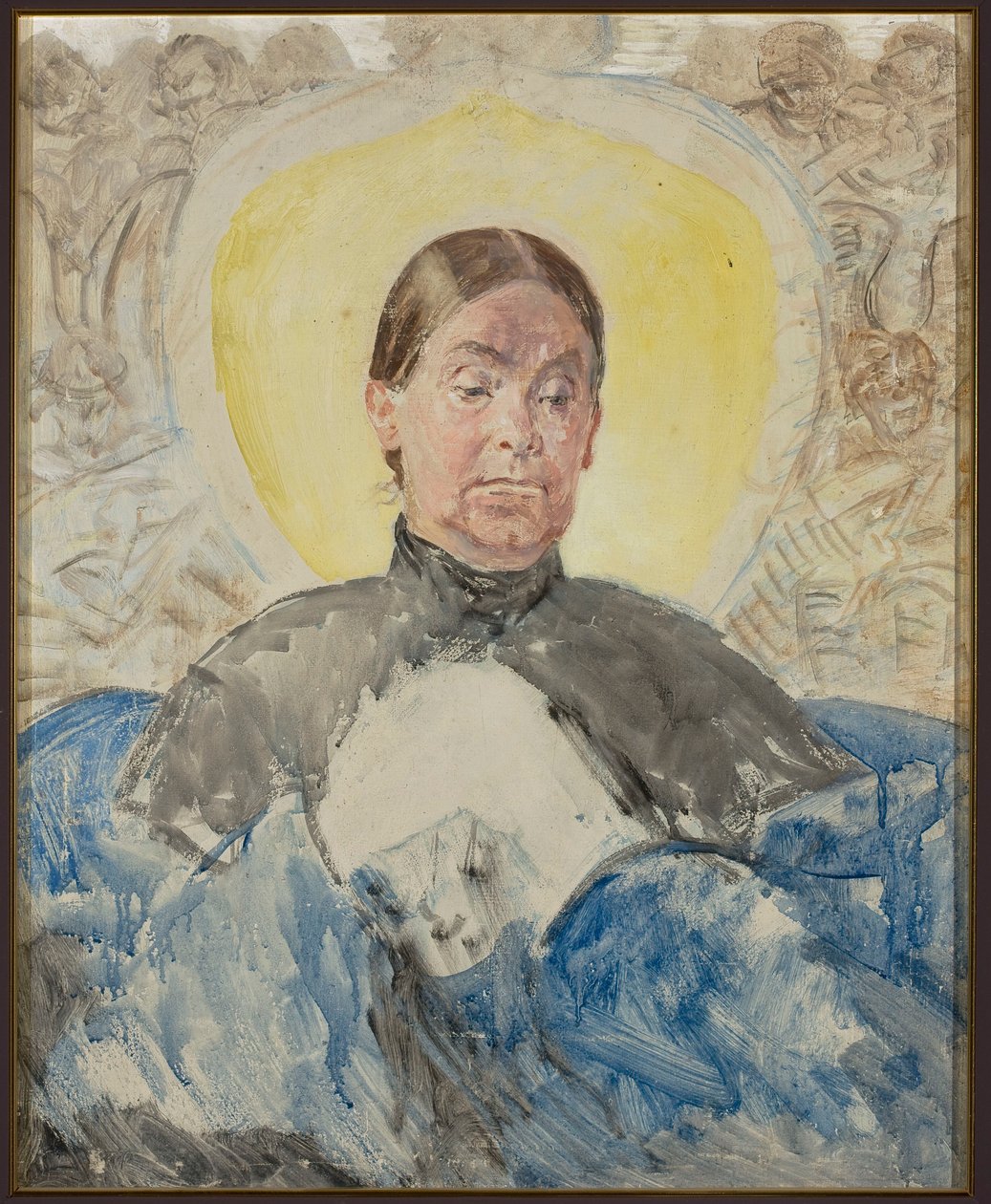 Portræt af kunstnerens søster - Bronisława af Jacek Malczewski