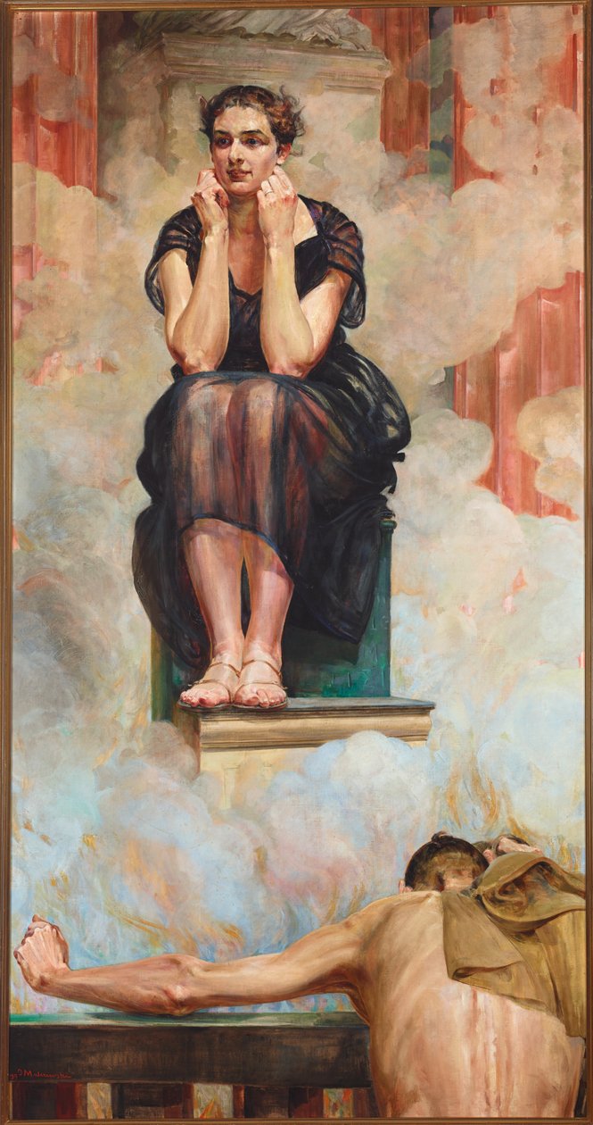 Pythia af Jacek Malczewski