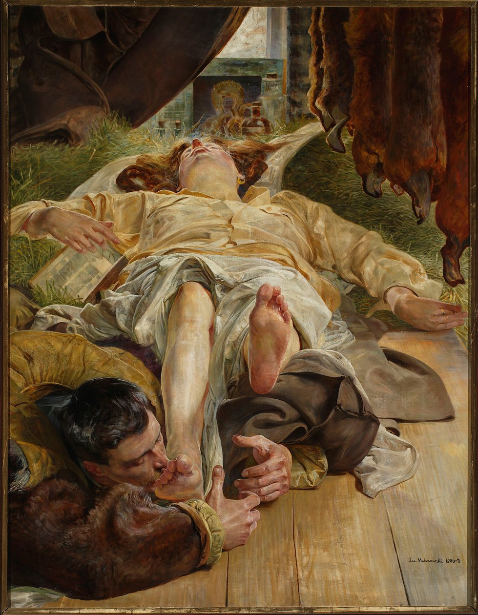 Ellenais død af Jacek Malczewski